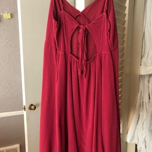 Red summer dress